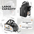 Bike Rack Bag Waterproof 17-35L Bags for Rear