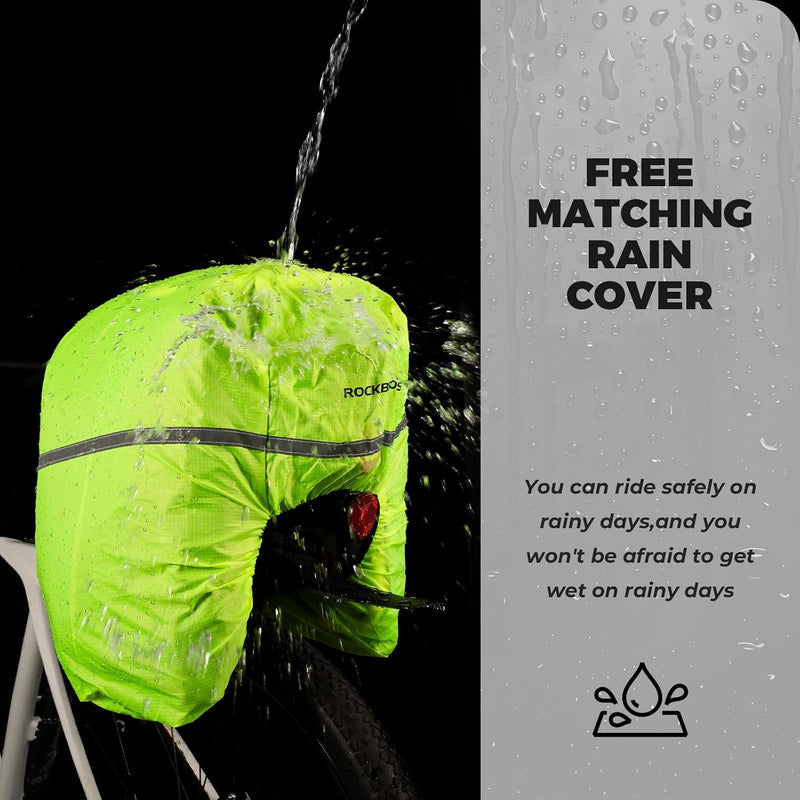 Bike Rack Bag Waterproof 17-35L Bags for Rear