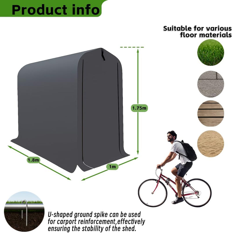 Bike Shed: Outdoor Garden Bicycle Storage Tent