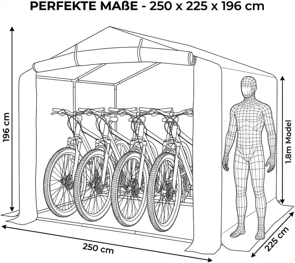 Bike Shed: Outdoor Garden Bicycle Storage Tent