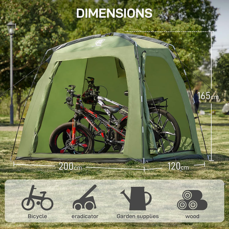 Bike Storage Outdoor 200 X 120 X 165CM