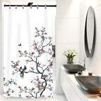 Bird Floral Shower Curtain 180CM X Mould Proof