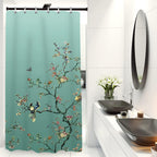 Bird Floral Shower Curtain 180CM X Mould Proof