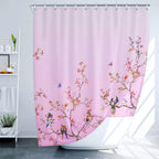 Bird Floral Shower Curtain 180CM X Mould Proof