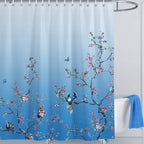 Bird Floral Shower Curtain 180CM X Mould Proof