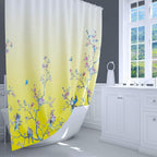 Bird Floral Shower Curtain 180CM X Mould Proof