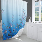 Bird Floral Shower Curtain 180CM X Mould Proof