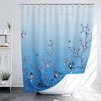 Bird Floral Shower Curtain 180CM X Mould Proof