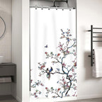 Bird Floral Shower Curtain 180CM X Mould Proof