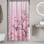 Bird Floral Shower Curtain 180CM X Mould Proof