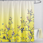 Bird Floral Shower Curtain 180CM X Mould Proof
