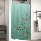 Bird Floral Shower Curtain 180CM X Mould Proof