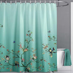 Bird Floral Shower Curtain 180CM X Mould Proof