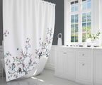 Bird Floral Shower Curtain 180CM X Mould Proof