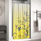 Bird Floral Shower Curtain 180CM X Mould Proof