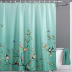 Bird Floral Shower Curtain 180CM X Mould Proof