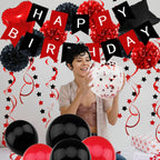 Birthday Party Decoration Happy Banner Bunting with 4