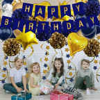 Birthday Party Decoration Happy Banner Bunting with 4