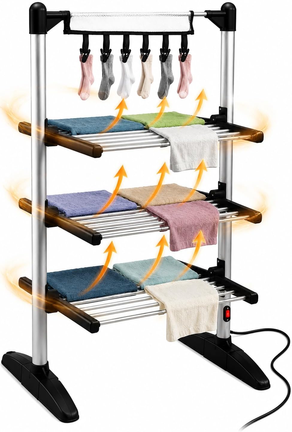 Bk Electric Clothes Airer 3 Tier Heated
