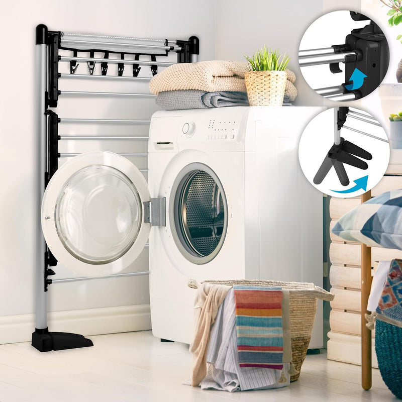 Bk Electric Clothes Airer 3 Tier Heated