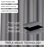 Blackout Room Divider Curtain Thermal Insulated