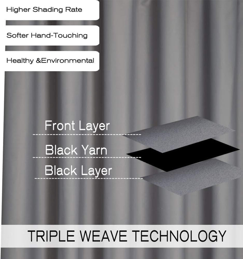 Blackout Room Divider Curtain Thermal Insulated