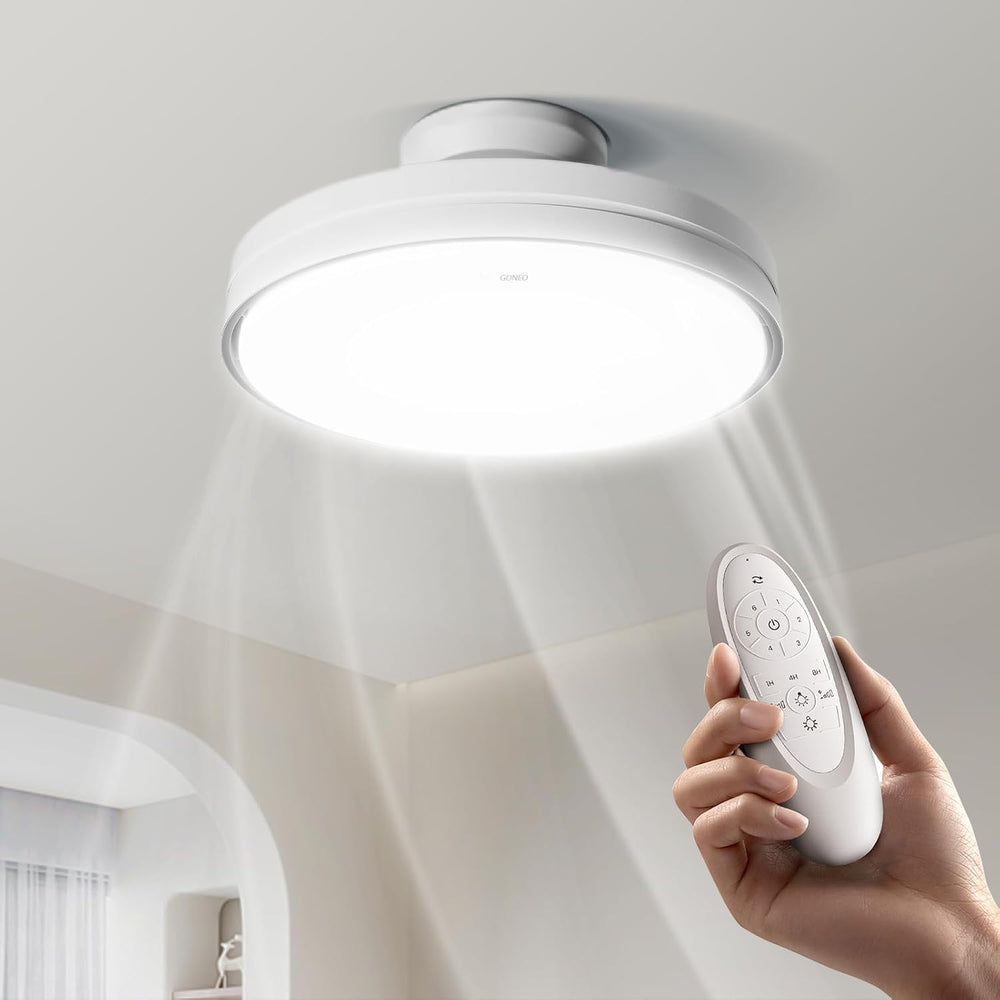Bladeless Fan with Light for Low Profile Install