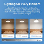 Bladeless Fan with Light for Low Profile Install