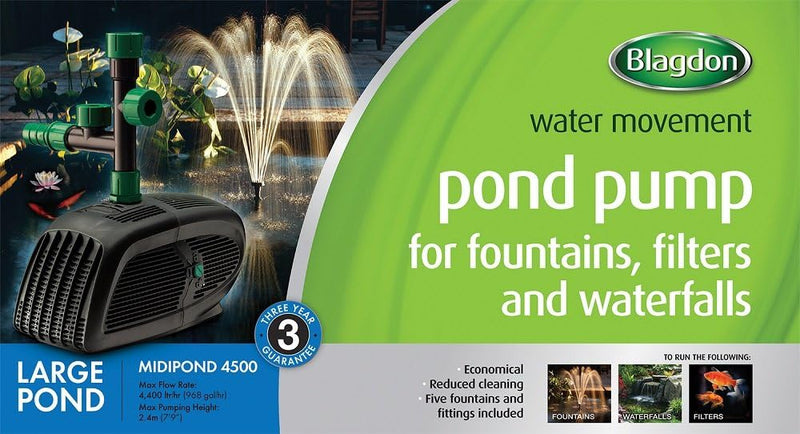 Midipond High Performance Pond Pump to Run Fountains