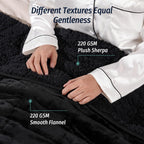 Blanket 7KG 150x200CM Heavy Sherpa Fleece for Adults