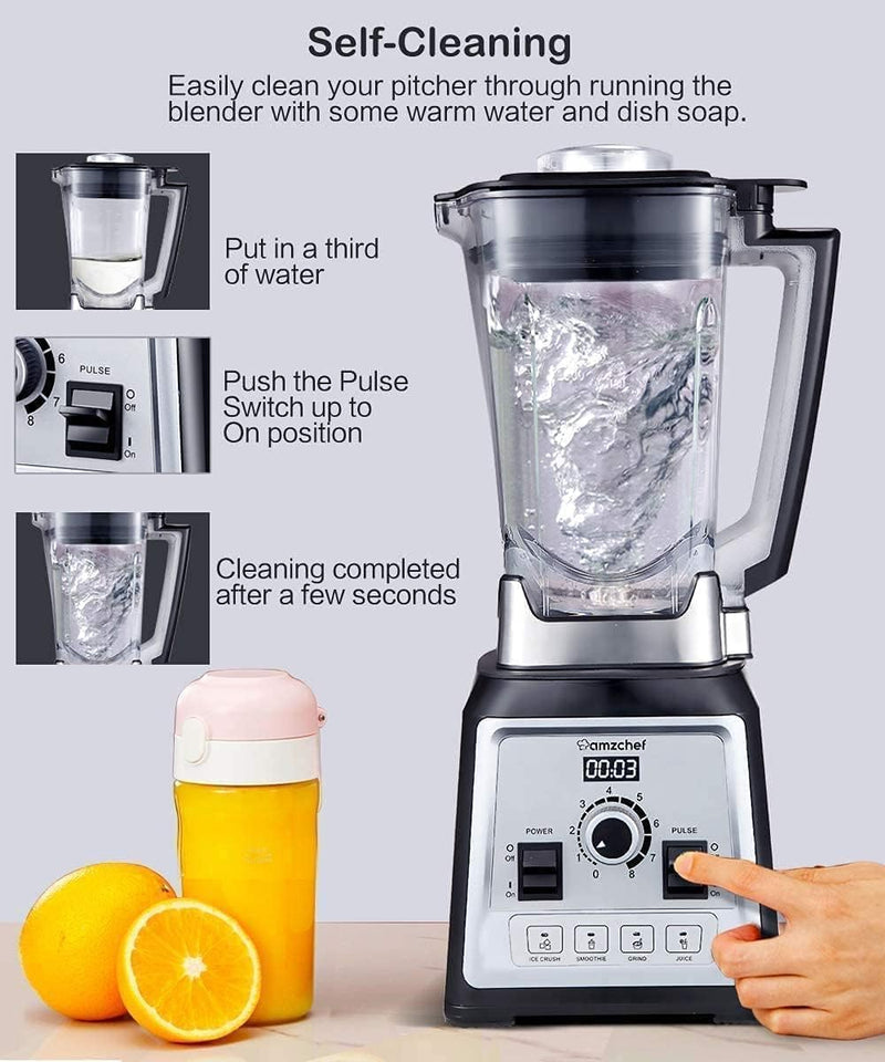 Blender Smoothie Maker 2000W Commercial with 2L Bpa