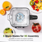 Blender Smoothie Maker 2000W Commercial with 2L Bpa