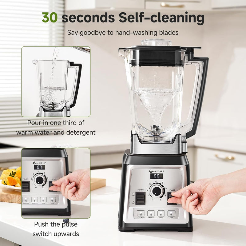 Blender Smoothie Maker 2000W Commercial with 2L Bpa