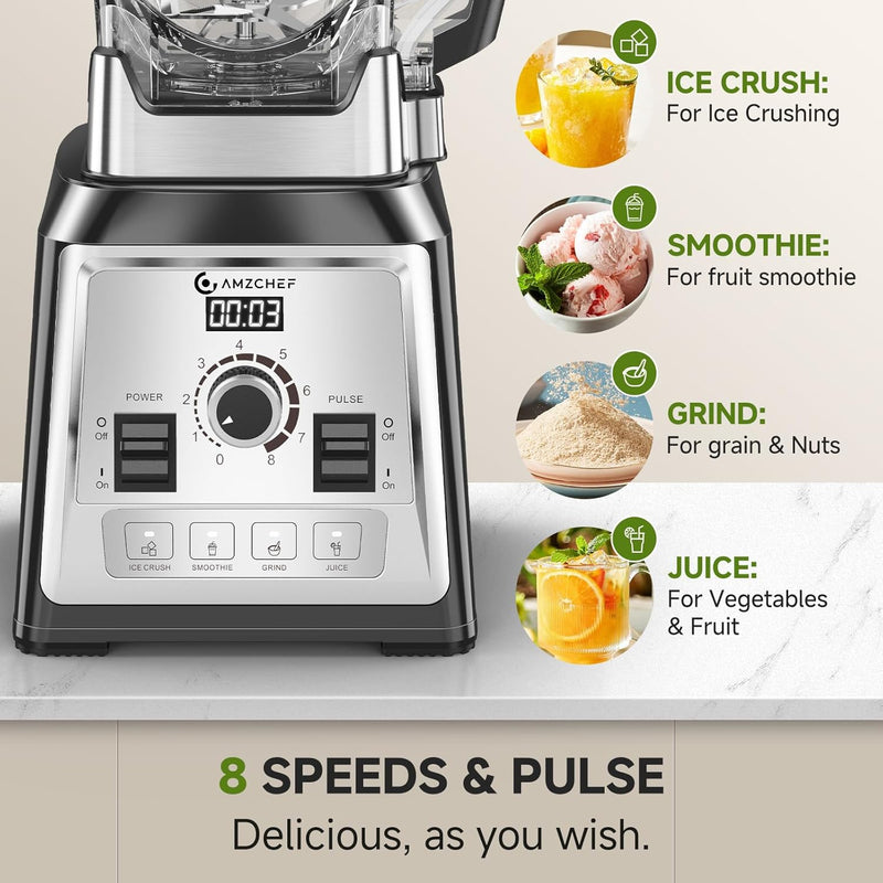 Blender Smoothie Maker 2000W Commercial with 2L Bpa
