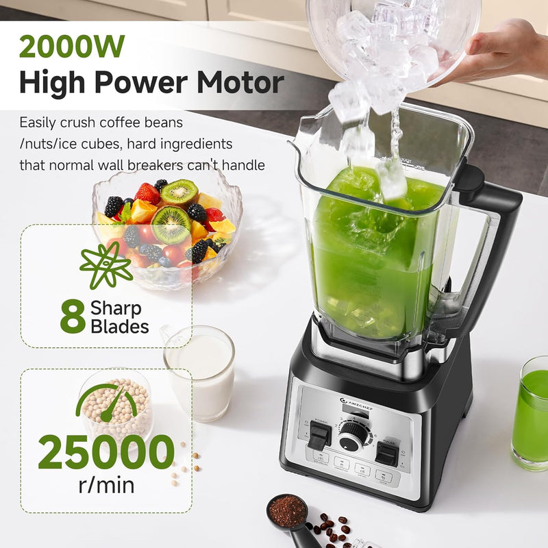 Blender Smoothie Maker 2000W Commercial with 2L Bpa