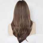 Blonde Wig for Women Long Layered with Fringe