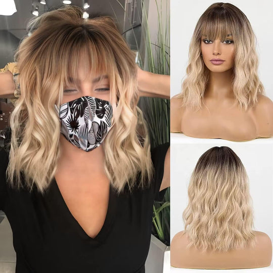 Blonde Wigs for Women Shoulder Length Wig