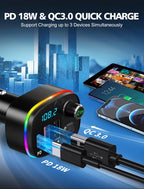 Bluetooth Car Adapter Fm Transmitter Wireless In-Car Radio