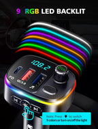 Bluetooth Car Adapter Fm Transmitter Wireless In-Car Radio