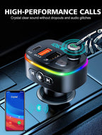 Bluetooth Car Adapter Fm Transmitter Wireless In-Car Radio