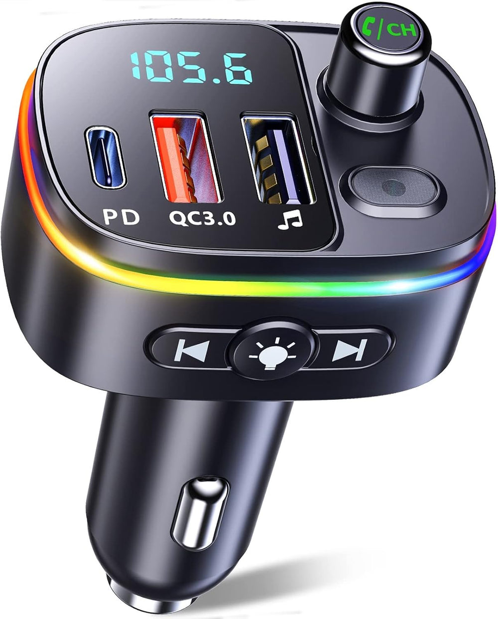 Bluetooth Car Adapter Fm Transmitter Wireless In-Car Radio