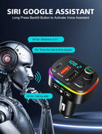 Bluetooth Car Adapter Fm Transmitter Wireless In-Car Radio