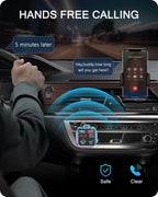Bluetooth Fm Transmitter Wireless 5.0 Radio Adapter Car
