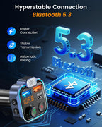 Bluetooth Fm Transmitter Wireless 5.0 Radio Adapter Car