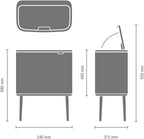 Bo Touch Bin 3 X 11L Inner Buckets