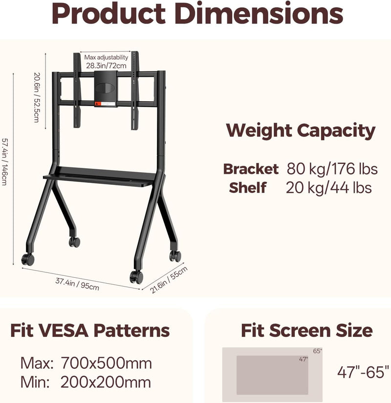 Board Stand for 47"-65" Interactive Whiteboard