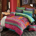 Bohemian Duvet Cover Set Boho Exotic Bedding King