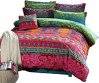 Bohemian Duvet Cover Set Boho Exotic Bedding King