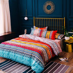 Bohemian Duvet Cover Set Boho Exotic Bedding King