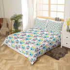 Bohemian Duvet Cover Set Boho Exotic Bedding King